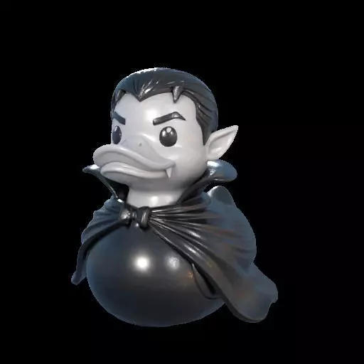 Dracula Rubber Duck 3D print model_22