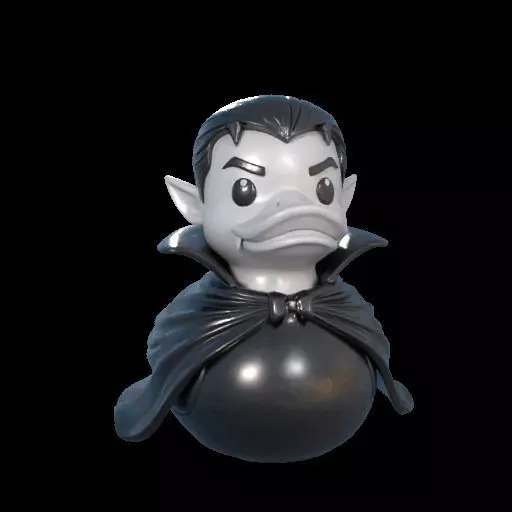 Dracula Rubber Duck 3D print model_2
