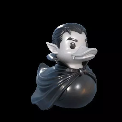 Dracula Rubber Duck 3D print model_24