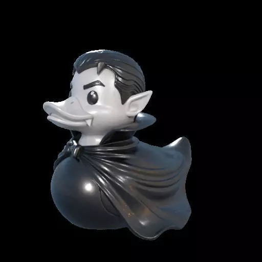 Dracula Rubber Duck 3D print model_20