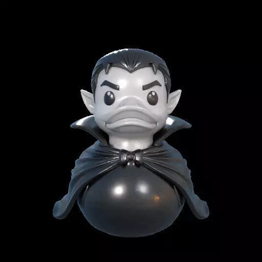 Dracula Rubber Duck 3D print model_1