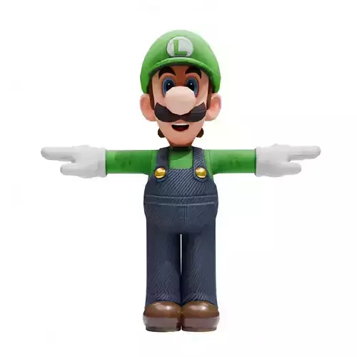 Luigi - Mario Low-poly 3D model Luigi - Mario Low-poly 3D model
