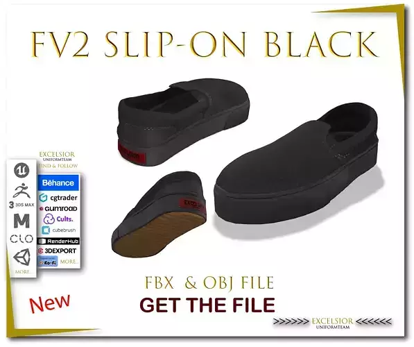 FV2 Slip-On Black