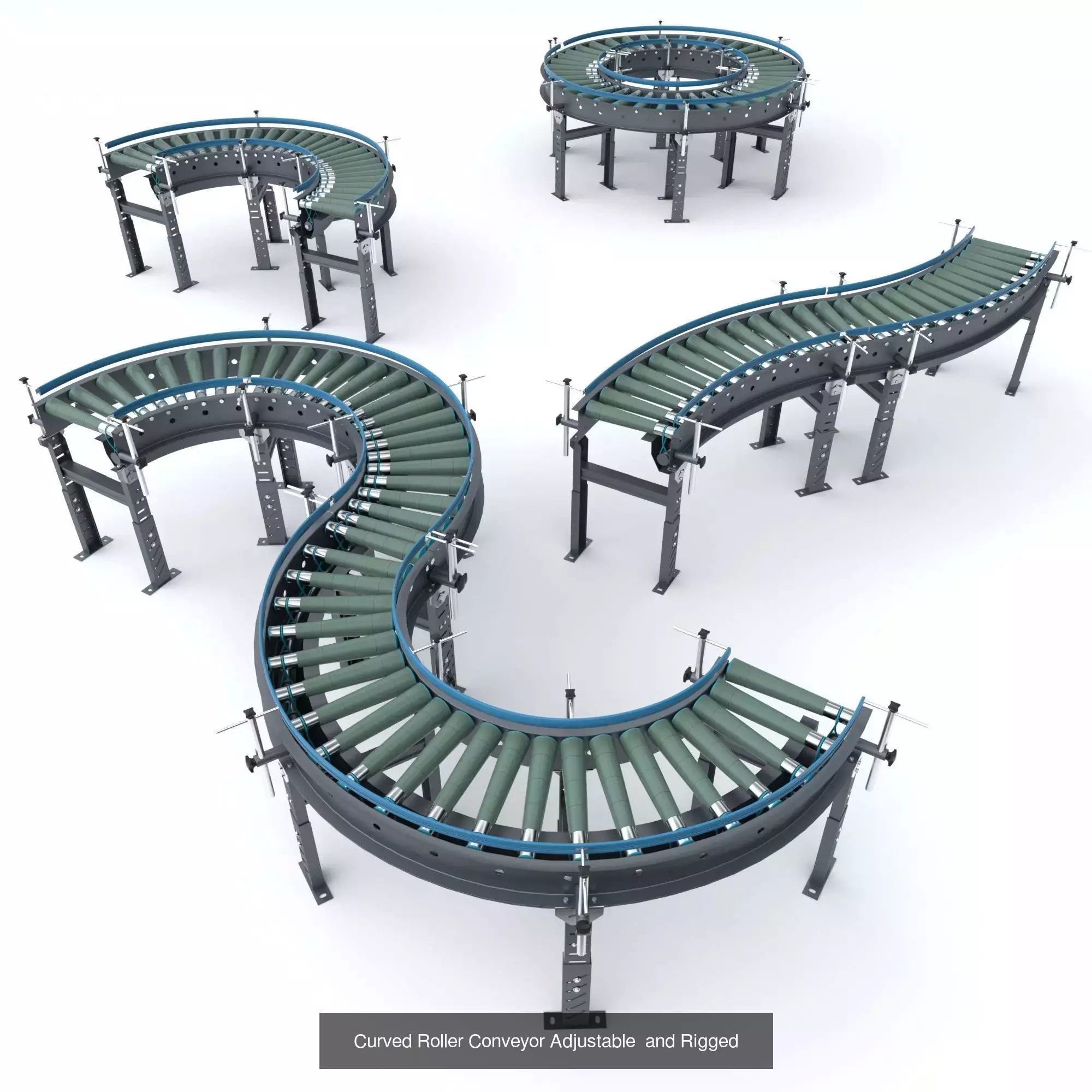 Factory Production Conveyors 3D Model Collection_8