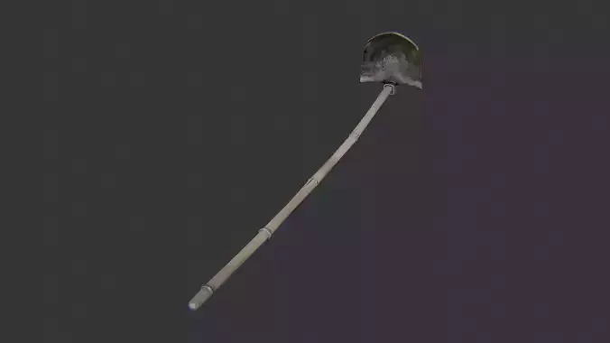 Farming Hoe with Wooden Handle and Metal Blade