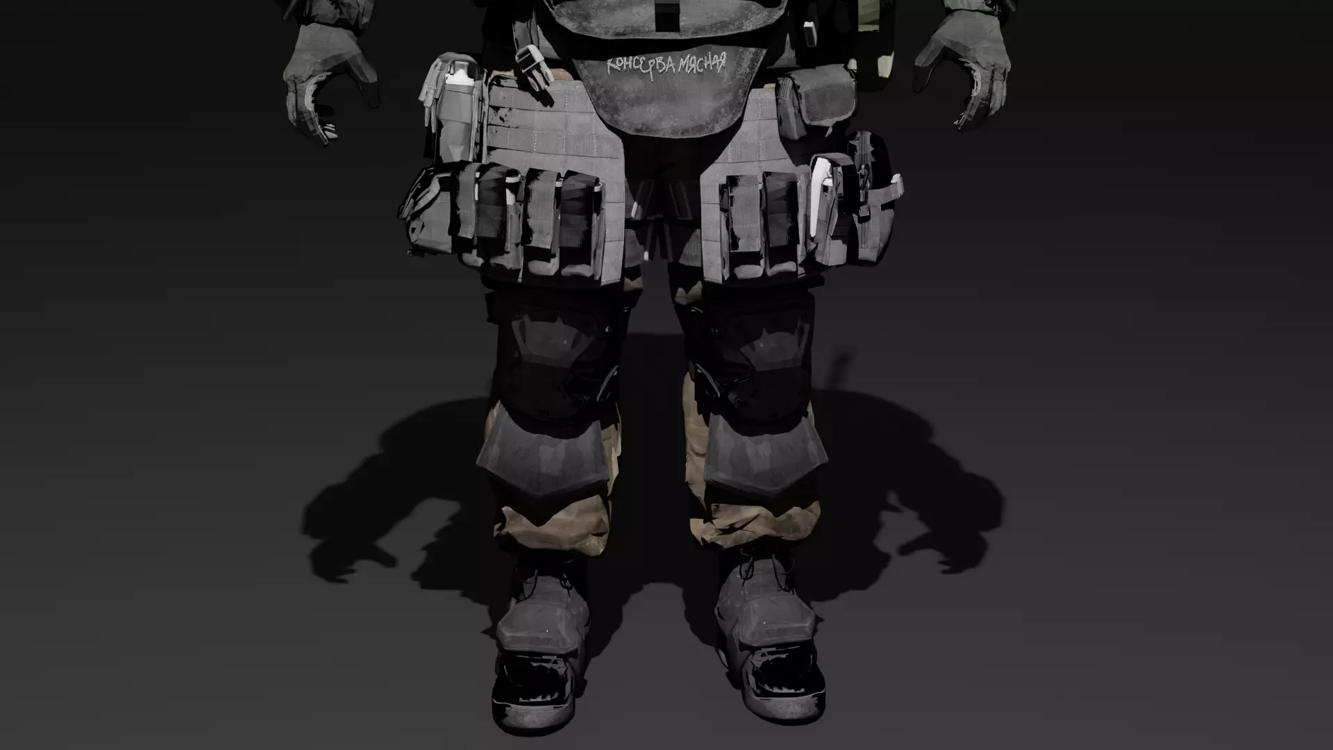 Heavy Juggernaut Game Ready - Low Poly Model Low-poly 3D model_9