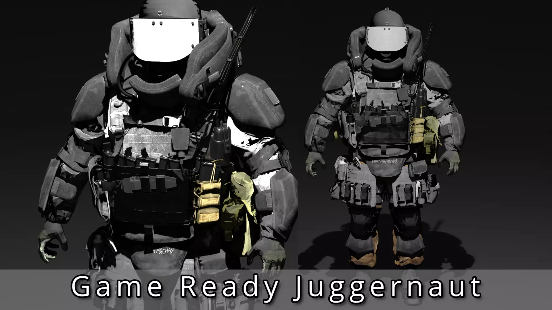 Heavy Juggernaut Game Ready - Low Poly Model Low-poly 3D model_0