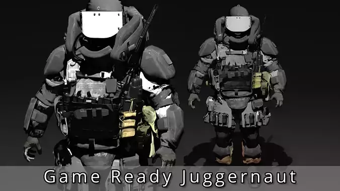 Heavy Juggernaut Game Ready - Low Poly Model Low-poly 3D model Heavy Juggernaut Game Ready - Low Poly Model Low-poly 3D model