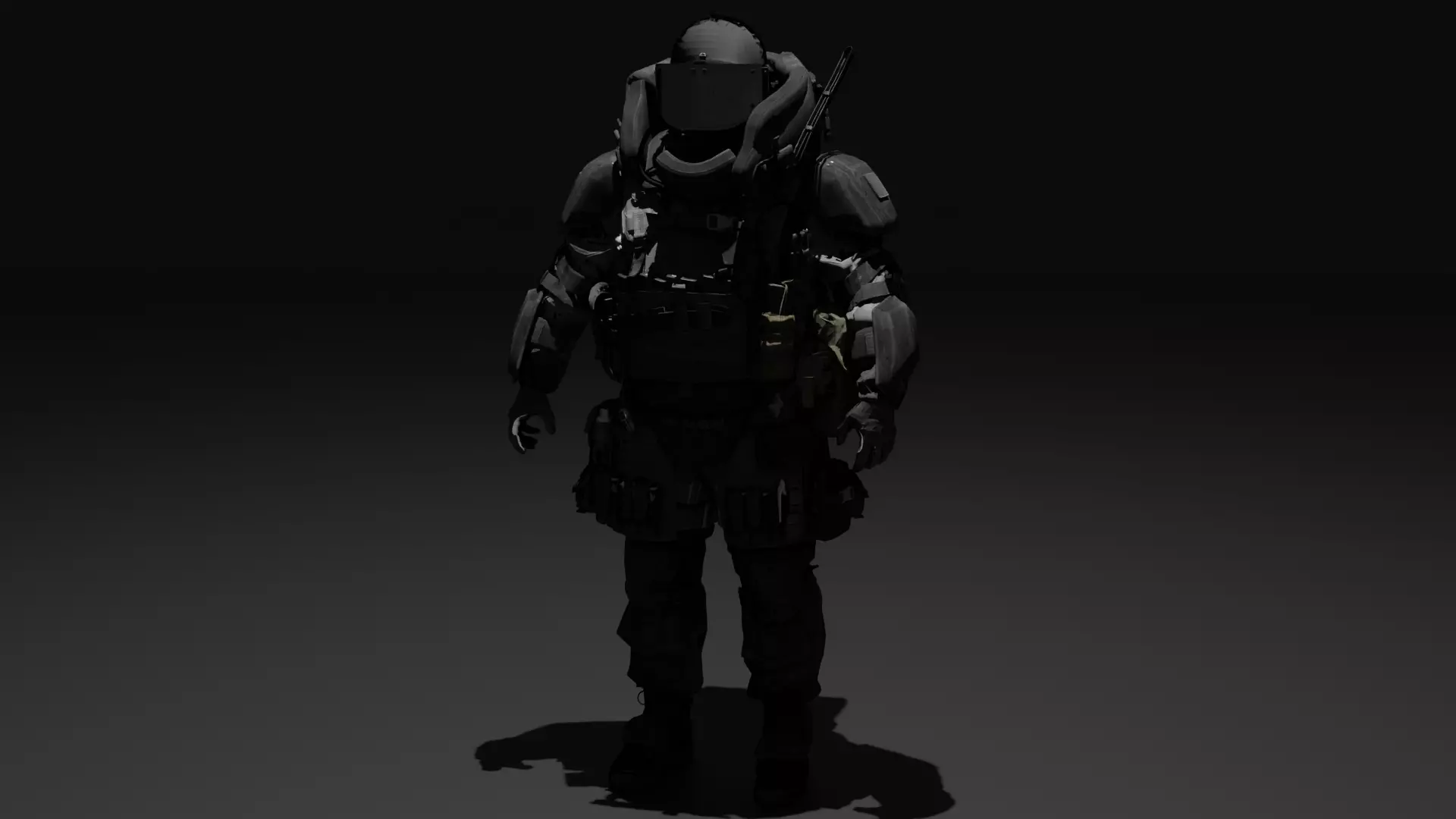 Heavy Juggernaut Game Ready - Low Poly Model Low-poly 3D model_7
