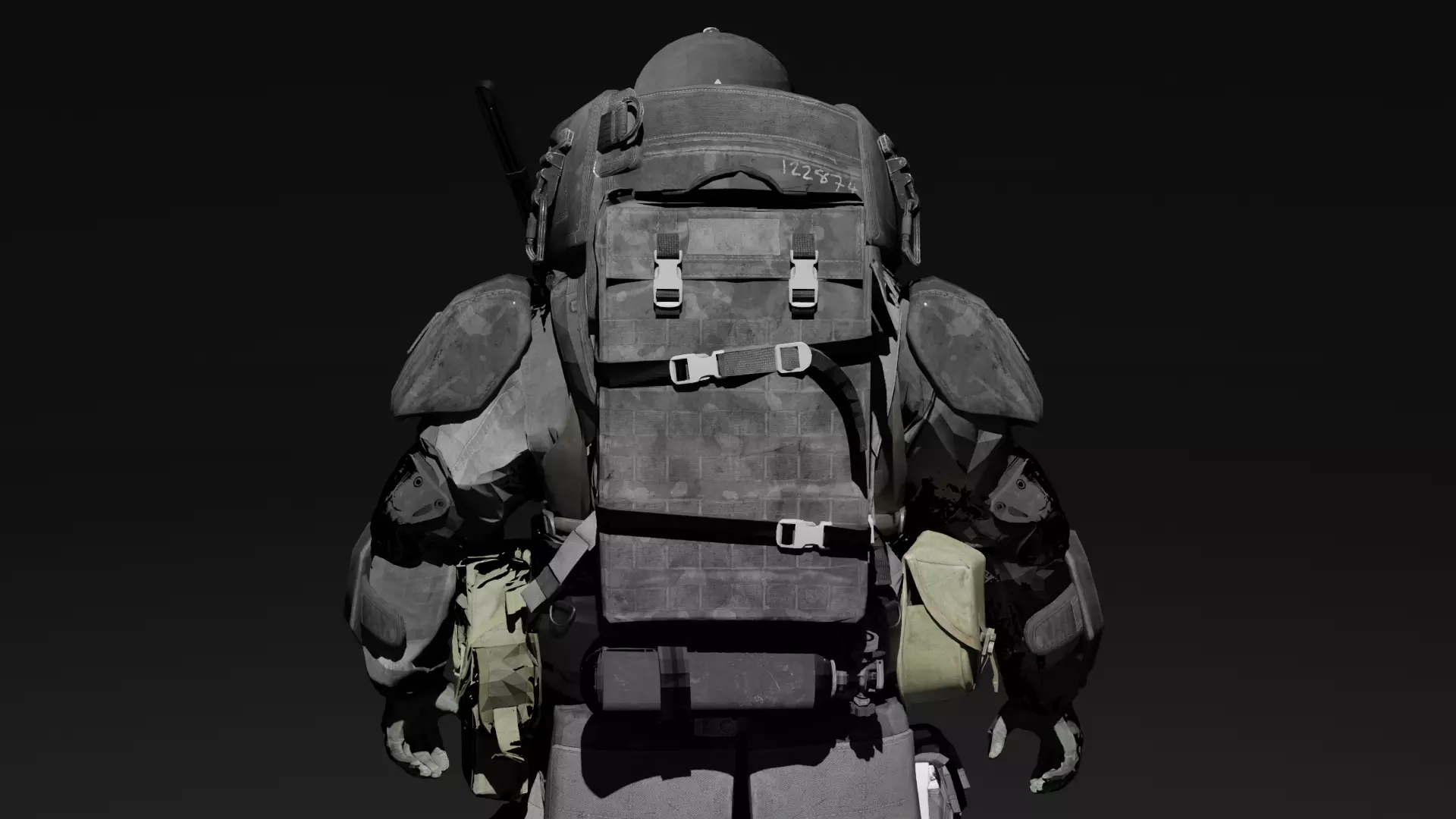 Heavy Juggernaut Game Ready - Low Poly Model Low-poly 3D model_10