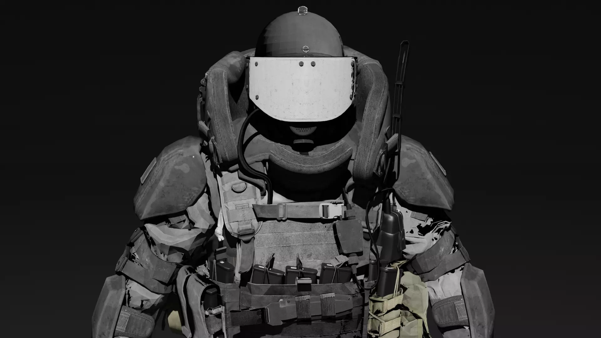 Heavy Juggernaut Game Ready - Low Poly Model Low-poly 3D model_4