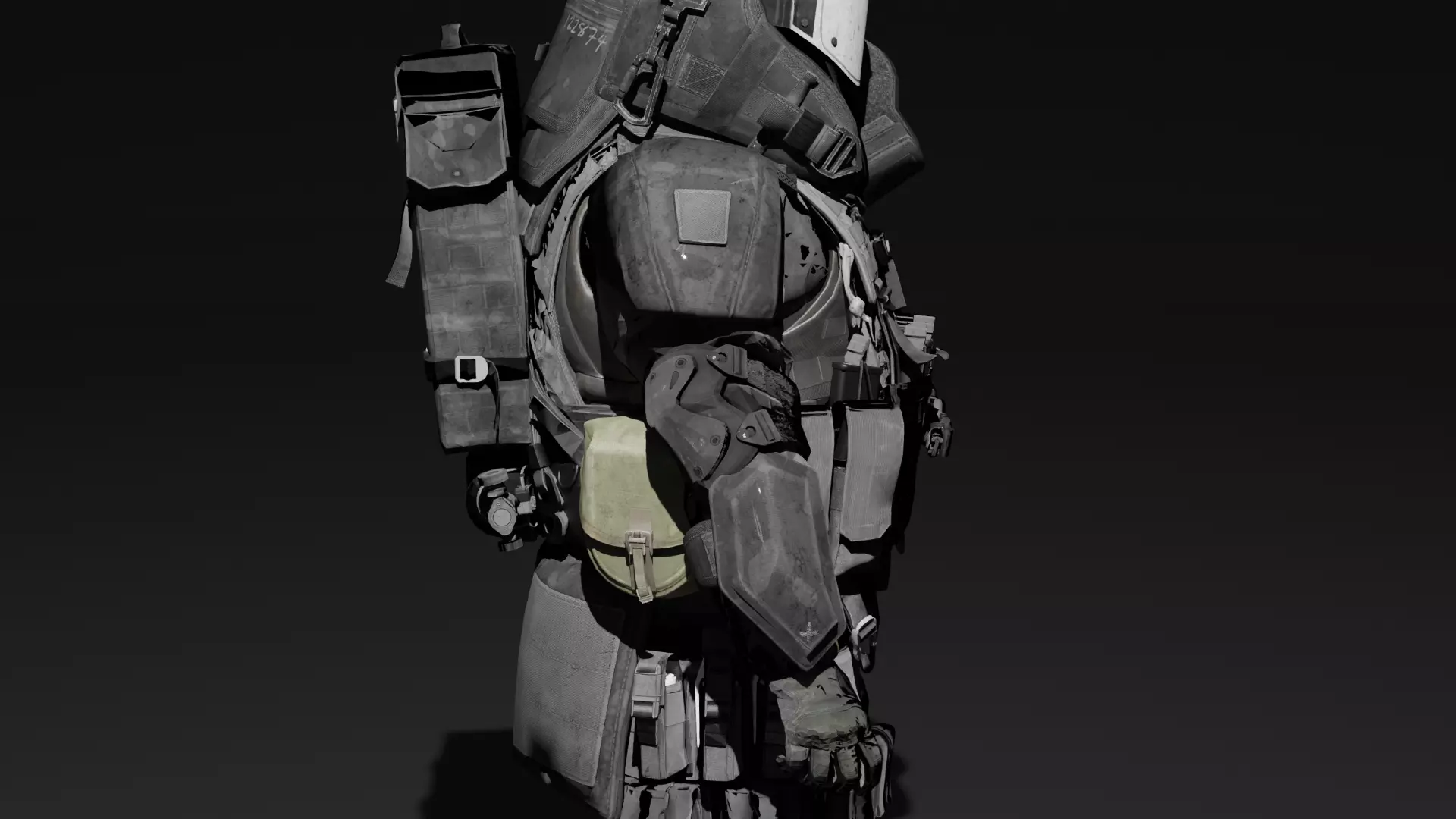 Heavy Juggernaut Game Ready - Low Poly Model Low-poly 3D model_1