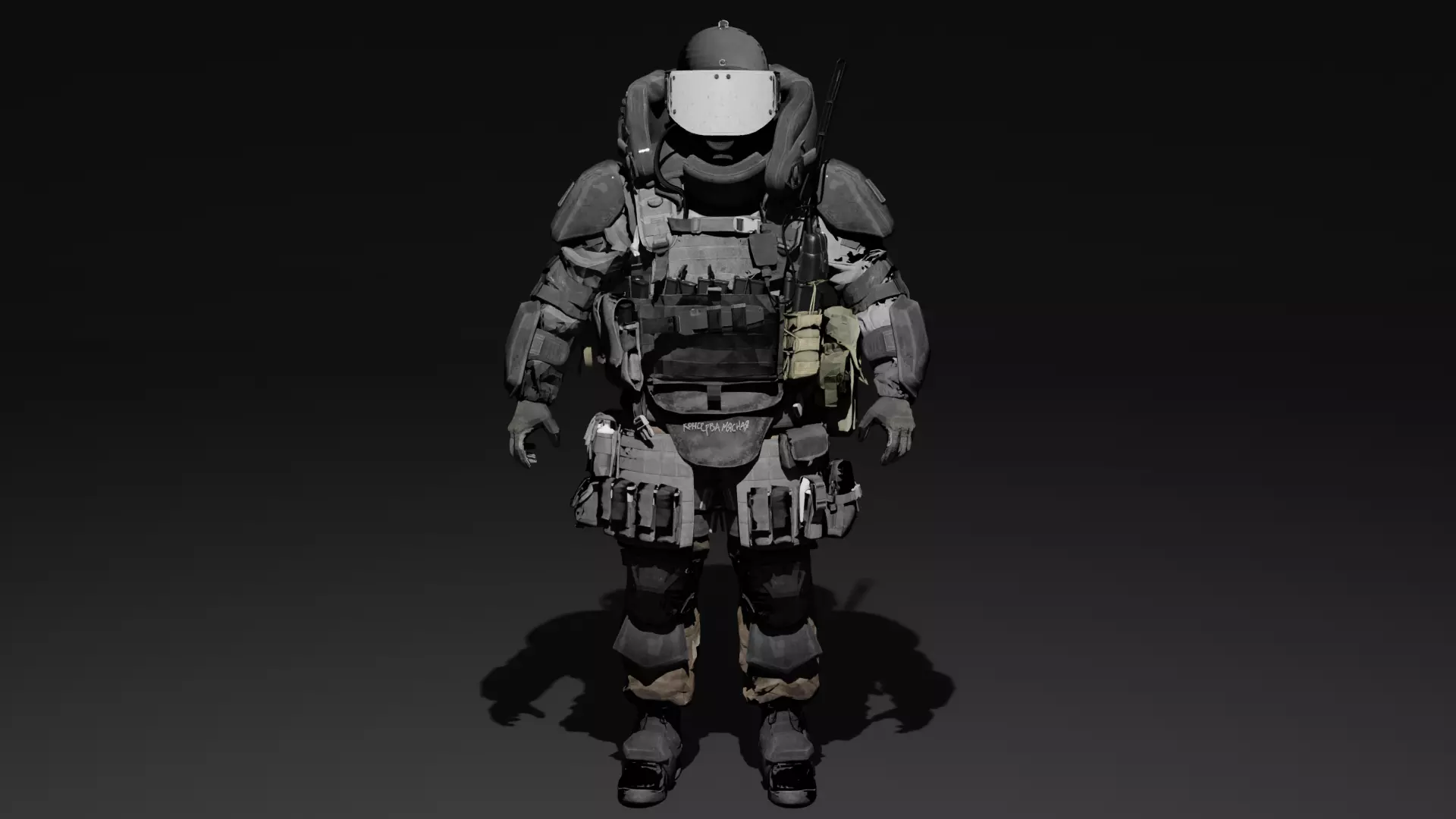 Heavy Juggernaut Game Ready - Low Poly Model Low-poly 3D model_5
