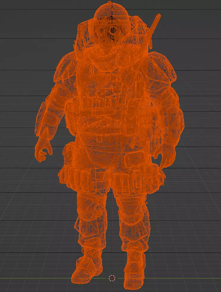 Heavy Juggernaut Game Ready - Low Poly Model Low-poly 3D model_12