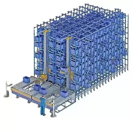 Truss Manipulator Smart Warehouse Automation with CNC Loading 3D model