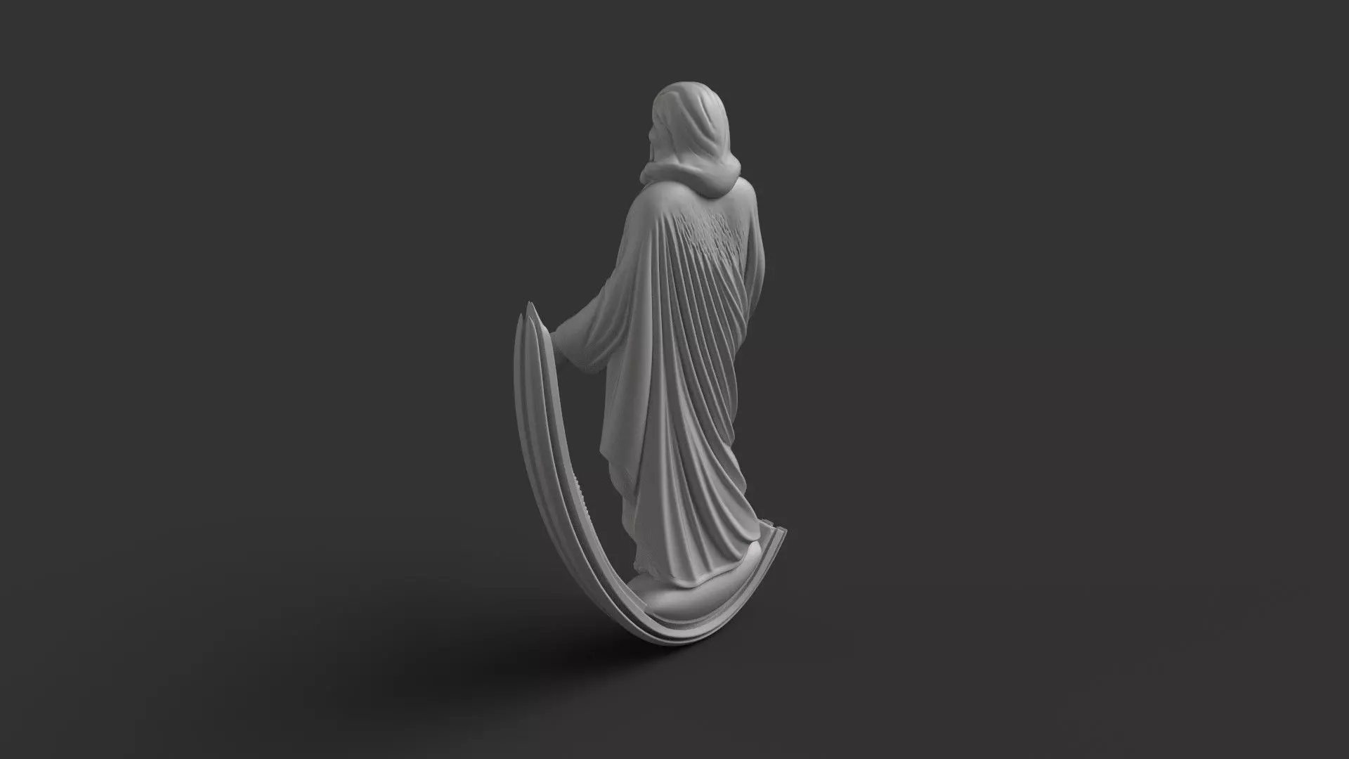 Jesus Christ 3D Statue - Standing Savior Figure 3D print model_4