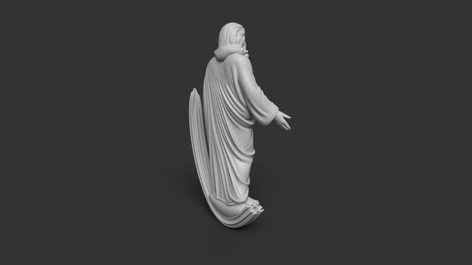 Jesus Christ 3D Statue - Standing Savior Figure 3D print model_5