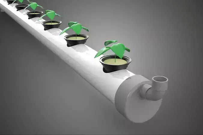 HYDROPONIC AEROPONIC FARMING SETUP PVC PIPING PLANT CROP GROWTH