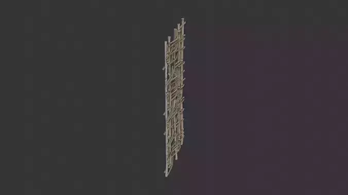 Reed Fence Panel For Outdoor Scenes