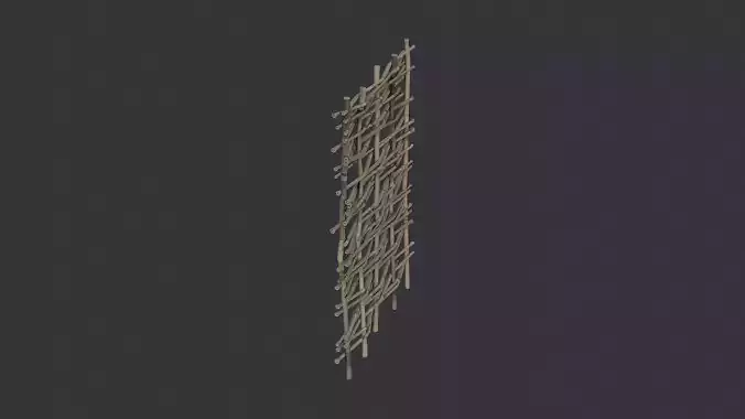 Reed Fence Panel for Exterior Garden Scenes