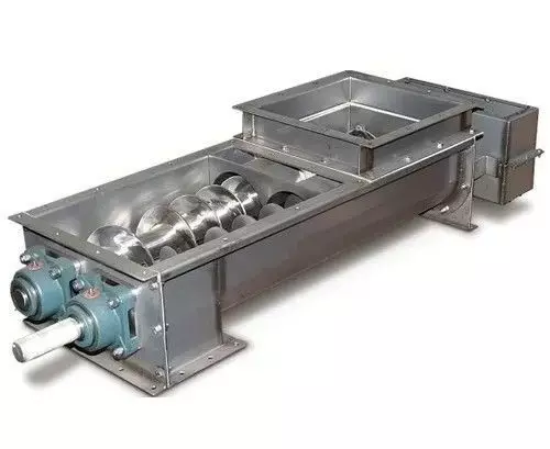 Twin Screw Conveyor - Efficient Material Mixing System 3D model_0