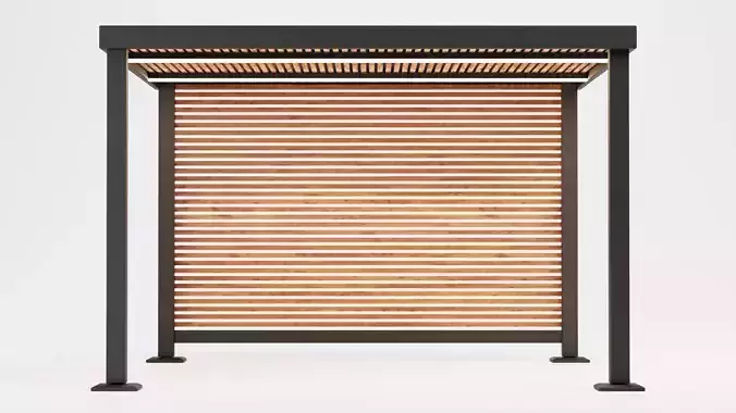 Gazebo V7 Low-poly 3D model