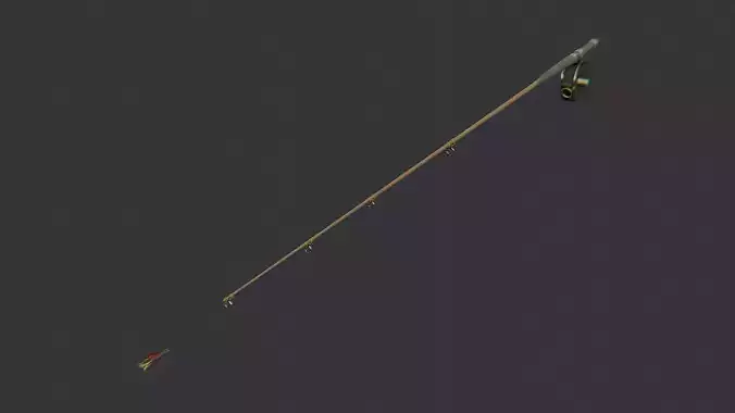 Fly fishing pole with reel and line