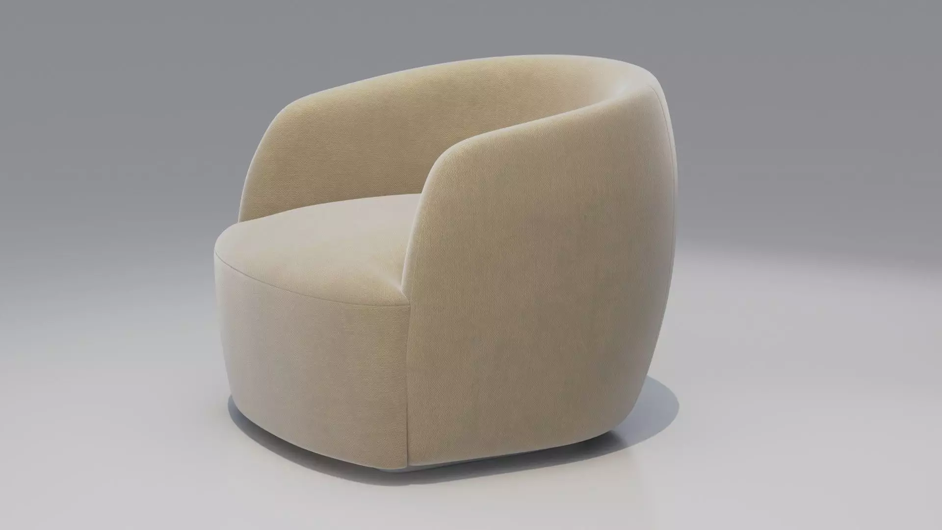 Gwyneth Boucle Chair 3D model_3