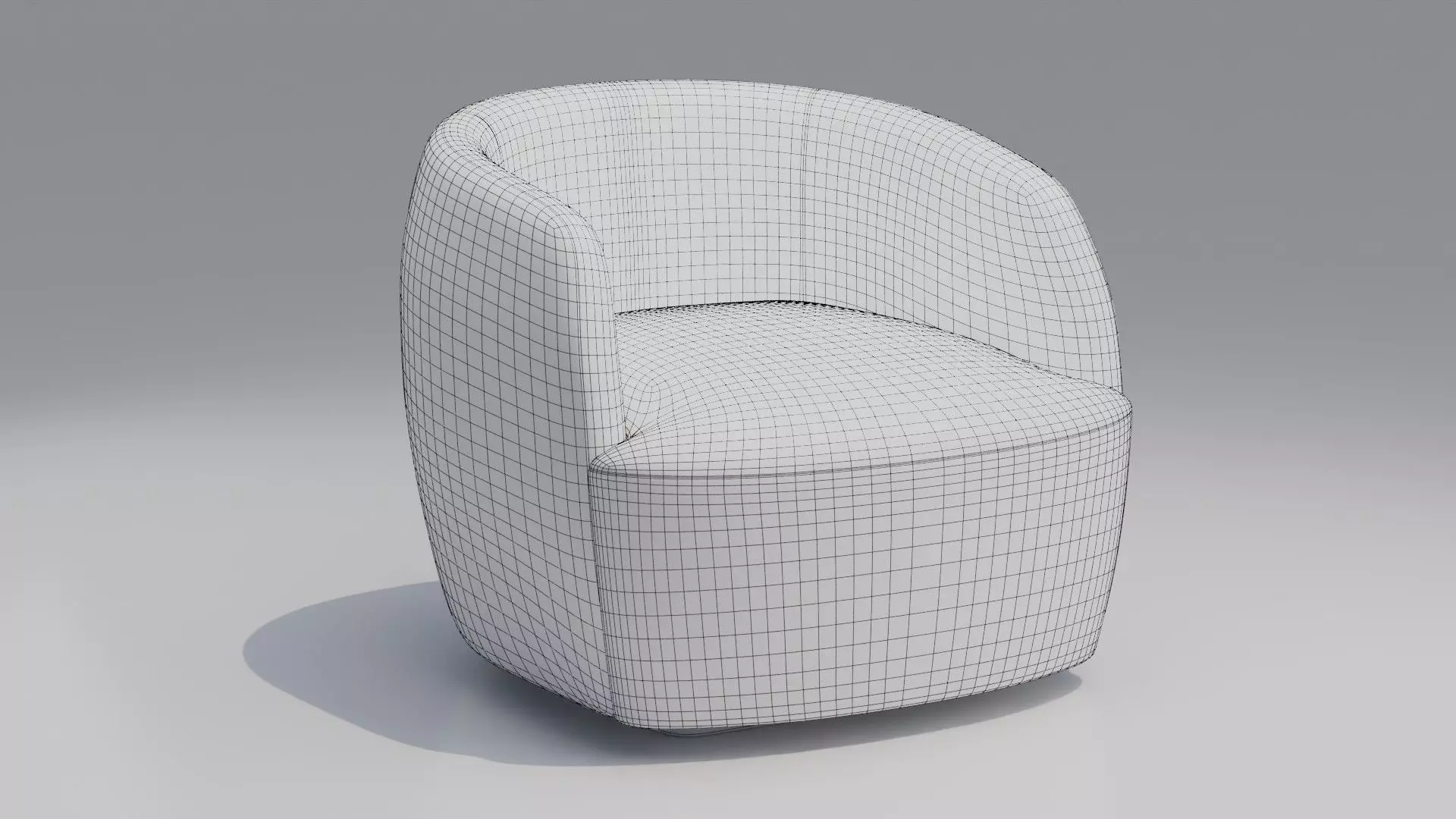 Gwyneth Boucle Chair 3D model_10