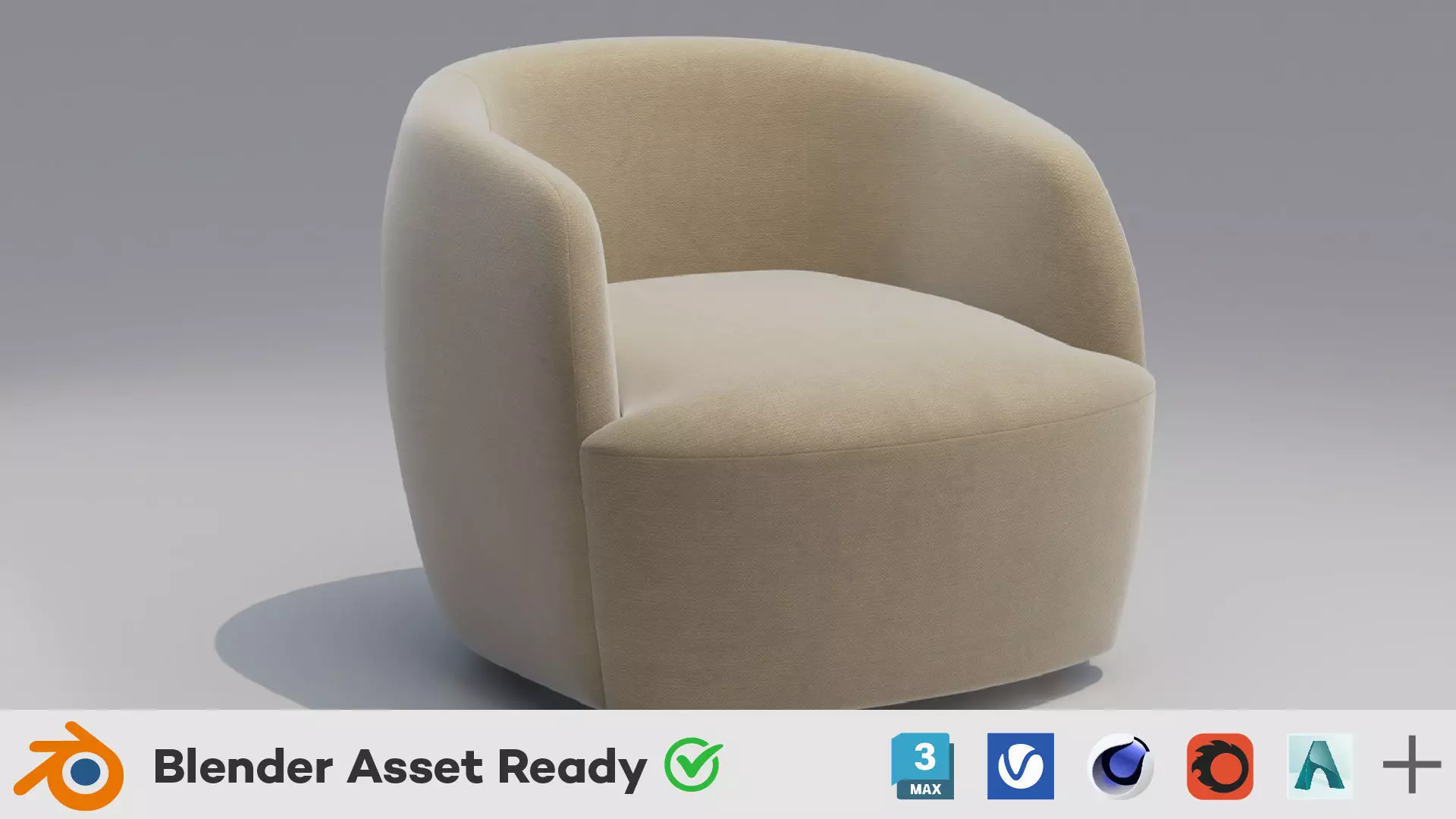 Gwyneth Boucle Chair 3D model_0