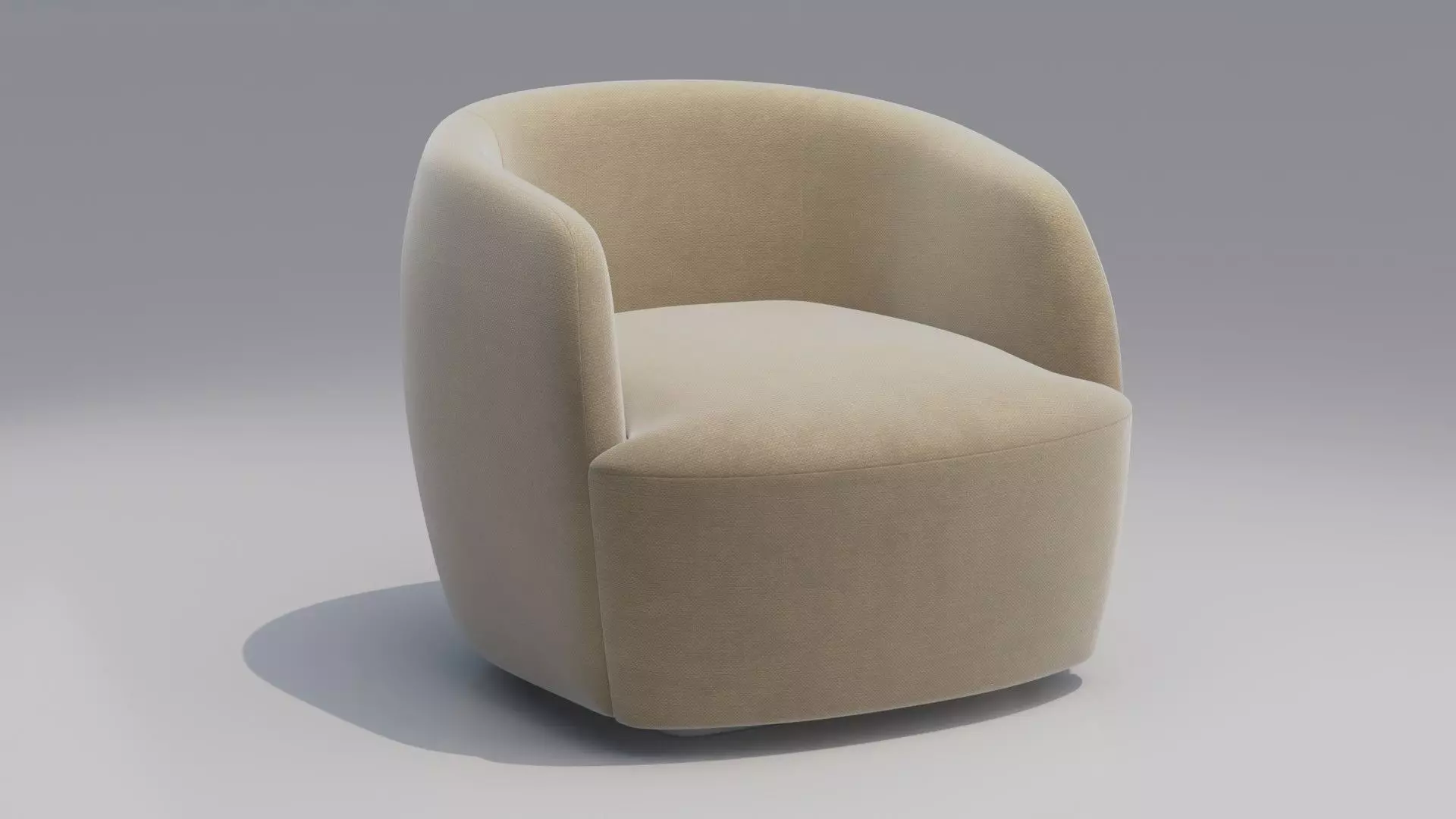 Gwyneth Boucle Chair 3D model_2