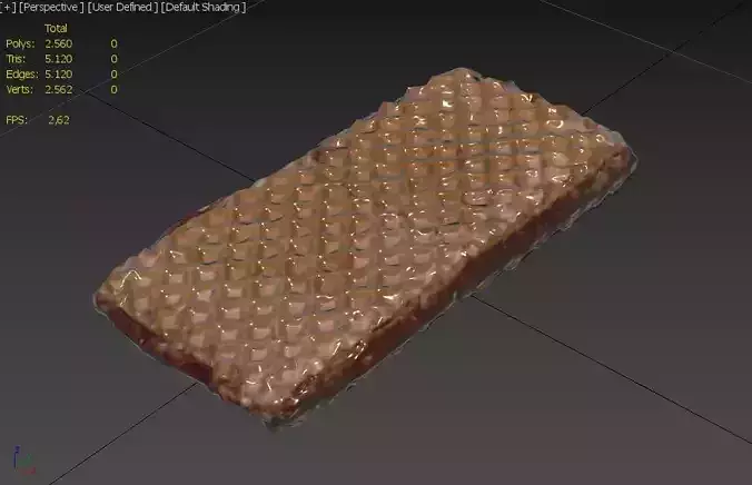 Wafer M01 Low-poly 3D model 3