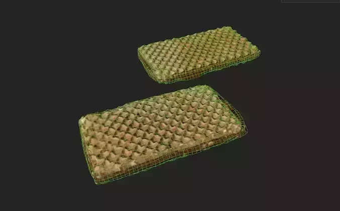 Wafer M01 Low-poly 3D model 7