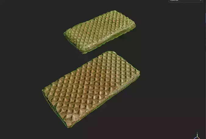 Wafer M01 Low-poly 3D model 2