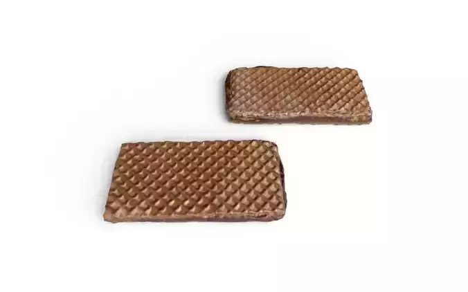 Wafer M01 Low-poly 3D model 4