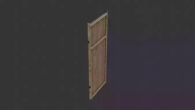 Hut Partition Wall Wooden Door Panel