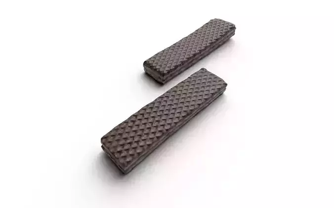 Wafer M02 Low-poly 3D model 4