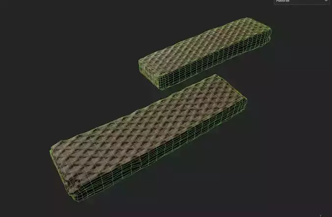 Wafer M02 Low-poly 3D model 7