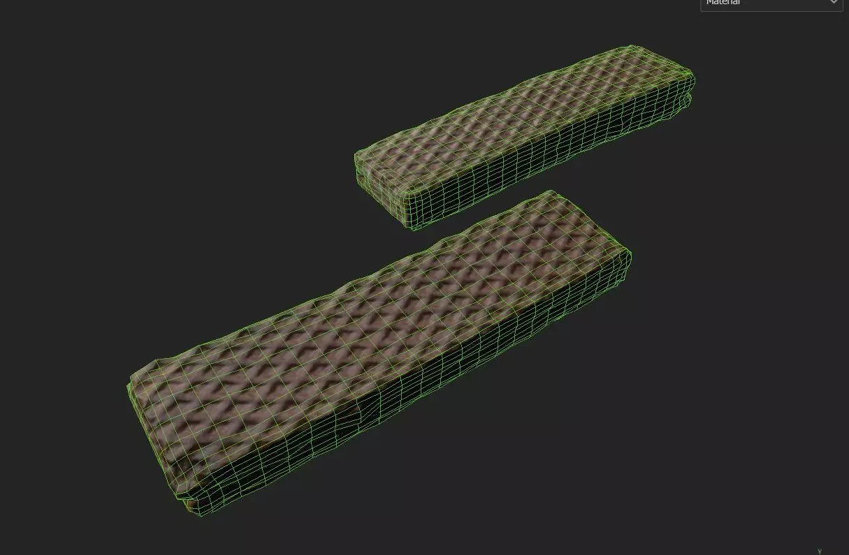 Wafer M02 Low-poly 3D model_6