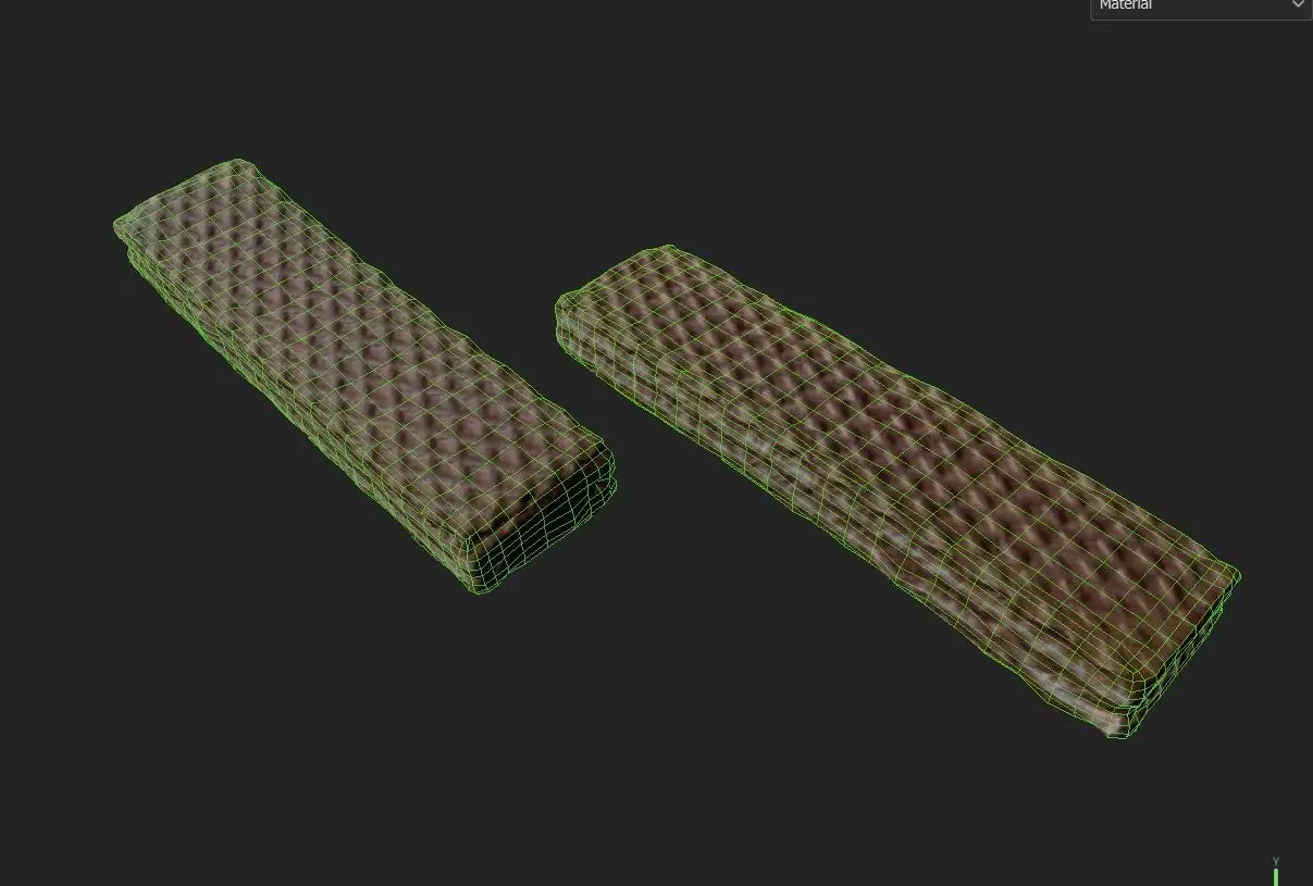 Wafer M02 Low-poly 3D model_1