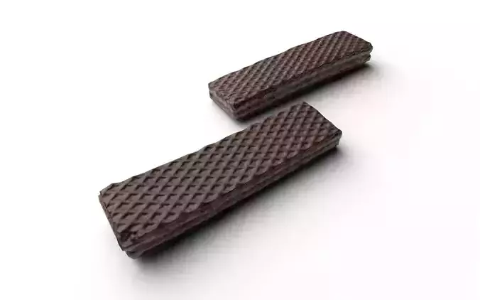 Wafer M02 Low-poly 3D model 6