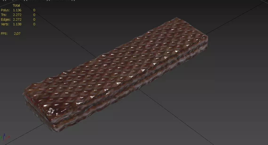 Wafer M02 Low-poly 3D model_2