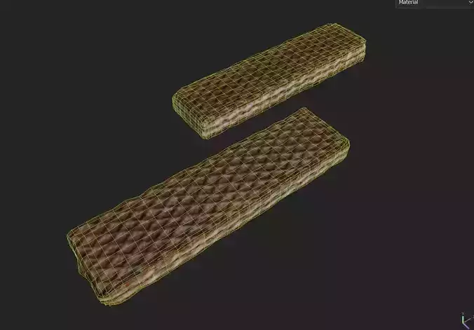 Wafer M04 Low-poly 3D model 7