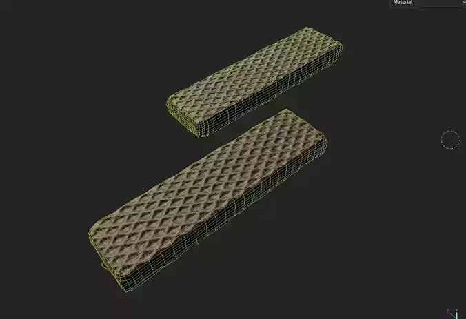 Wafer M04 Low-poly 3D model 2