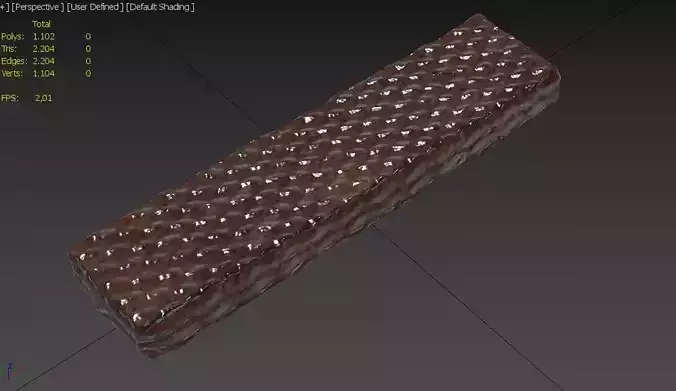 Wafer M04 Low-poly 3D model 3