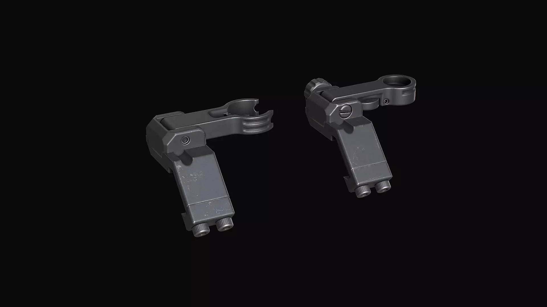 HK Iron sights Low-poly 3D model_6