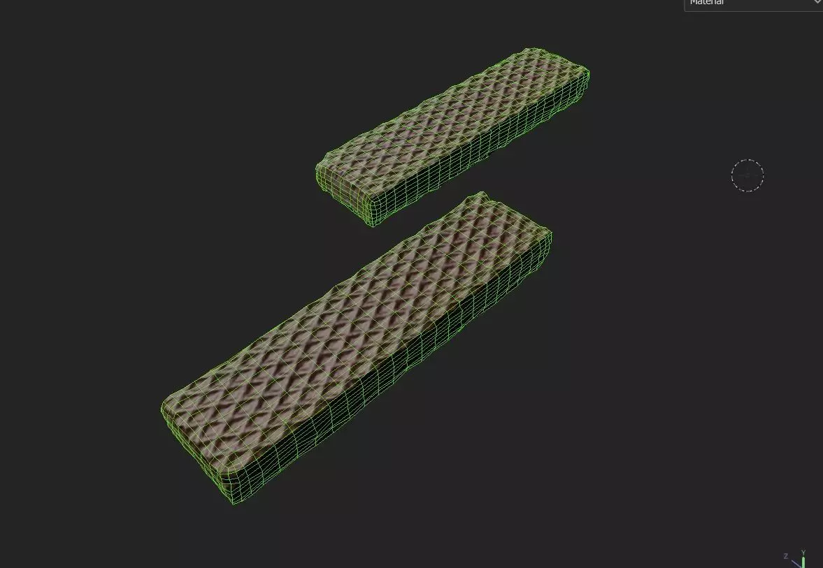 Wafer M05 Low-poly 3D model_1