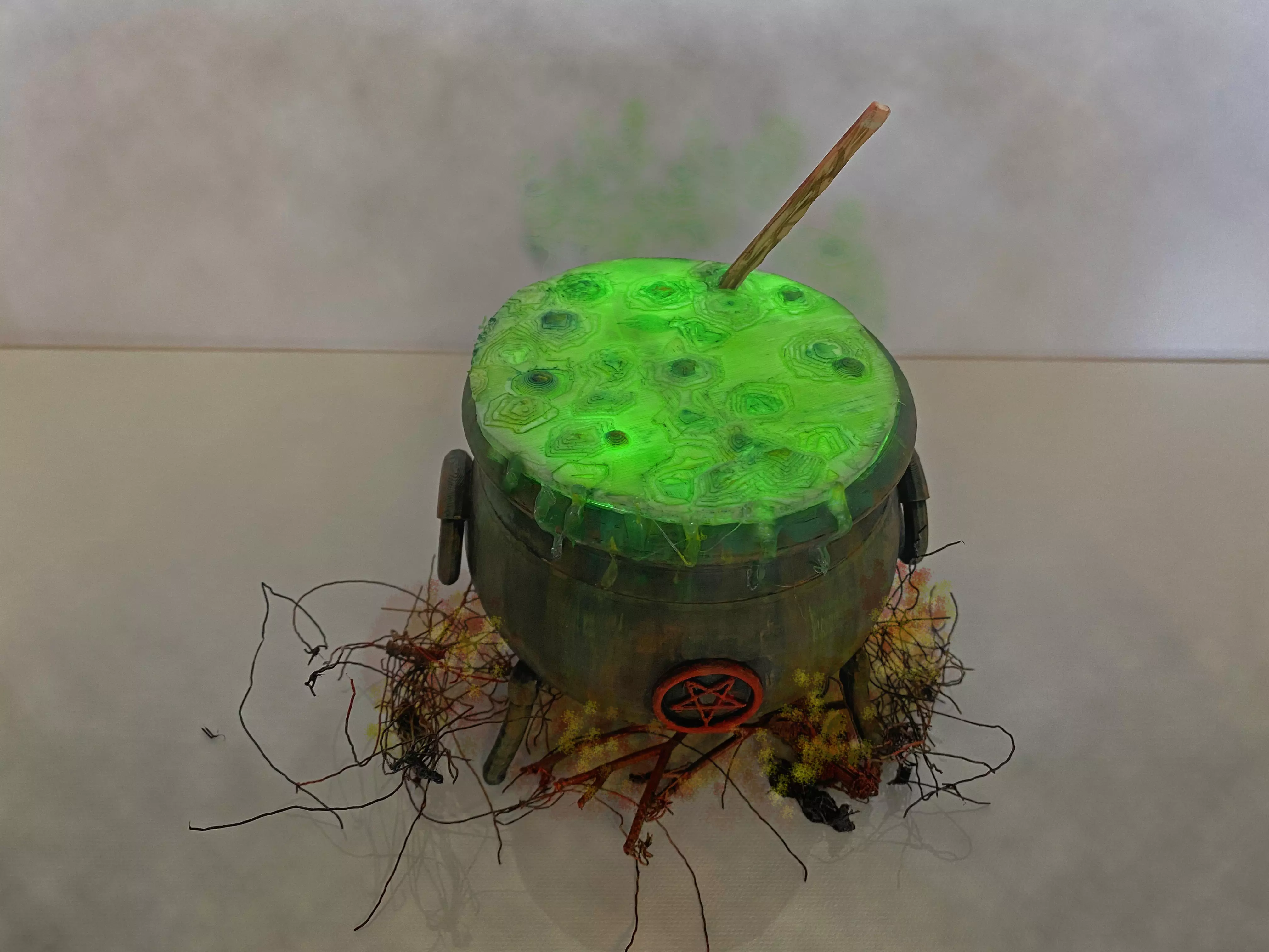 Witchs Cauldron Low-poly 3D model_1