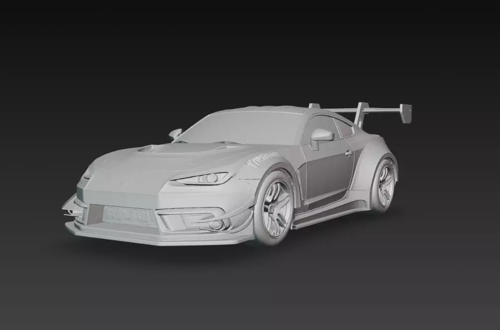 Track Ready Widebody Concept Coupe 3D print model_4