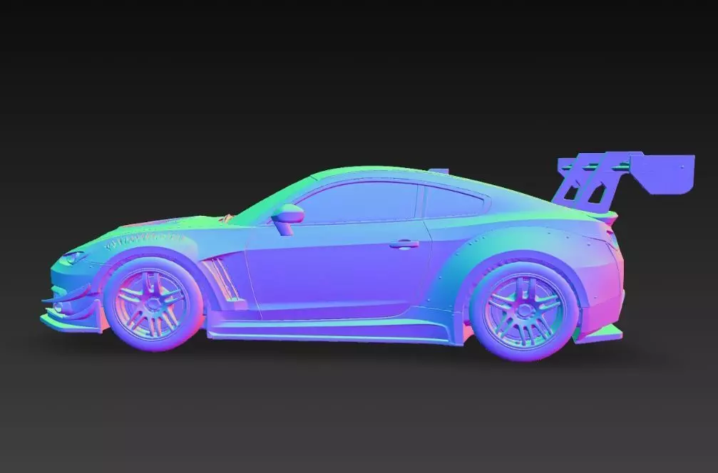 Track Ready Widebody Concept Coupe 3D print model_36